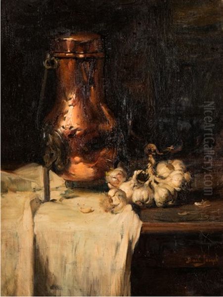 Nature Morte Au Cuivre Et Oignons - view 1