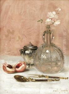 Nature Morte A La Carafe Et Aux Couverts De Voyage
