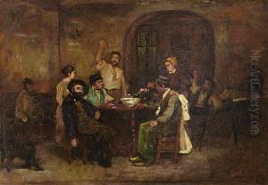 La Taverne - A Fleury-en-biere by Joseph Bail