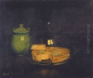 Fromage Sous Une Cloche Et Pot Couvert En Ceramique by Joseph Bail