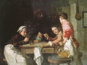 Young Card Players