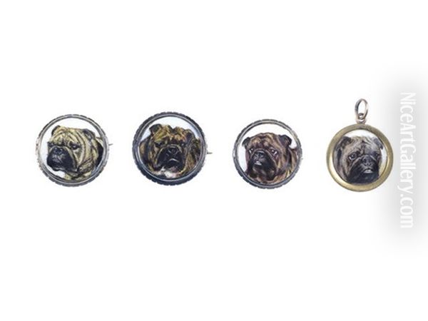 Ch Regal Stone, Head Of A Bulldog (+ 3 Others; 4 Works) - view 1