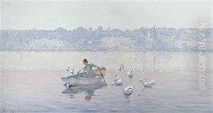Rowing On A Summer Lake by Ernst Baillet