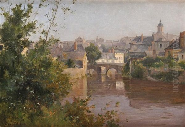 Riviere Traversant Une Ville - view 1