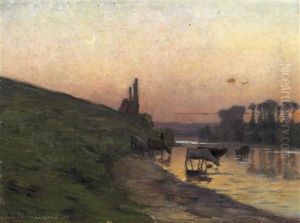 Dammerung Am Fluslauf by Ernst Baillet