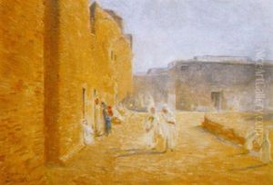Rue Animee A Sidi-okba by Ernst Baillet