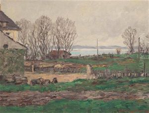 Bords Du Lac De Neuchatel by Charles Baillon-Vincennes