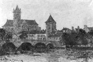 Ansicht Von Moret An Der Loing by Charles Baillon-Vincennes