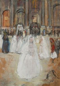 Paris, "les Communiantes A Saint Sulpice" by Alice Bailly