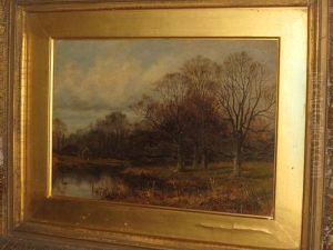 Purdiswell Pool, Near Worcester by Harry William Adams