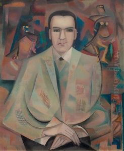 Portrait Of A Man (werner Reinhard) by Alice Bailly