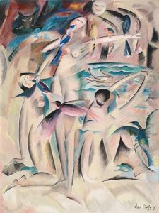 Femme Aux Oiseaux - Composition Aux Oiseaux