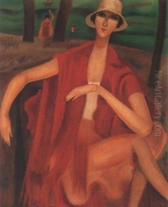Femme En Rouge by Alice Bailly