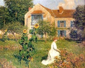 In The Garden by Marcel Adolphe Bain