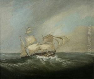 A Frigate In Stormy Waters, Table Bay