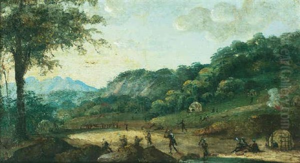 A Native Village, Africa - view 1