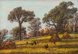 Rural Idyll In Brittany by William Baptiste Baird
