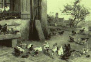 Poultry Yard by William Baptiste Baird