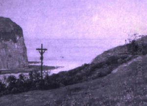 Kustenlandschaft Mit Wegkreuz by William Baptiste Baird