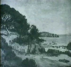 Rocky Coastline by William Baptiste Baird