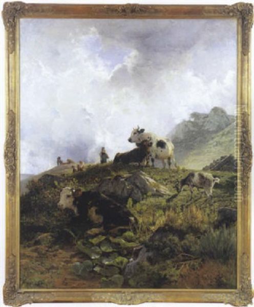 Vaches A L'herbage En Montagne - view 1
