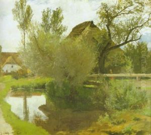 Fruhlingserwachen Auf Dem Lande by Hermann Baisch