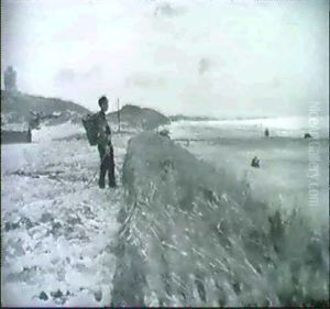 Meereskuste Bei Ebbe An Einem Bewolkten Sommertag Meereskuste Bei Ebbe An Einem Bewolkten Sommertag
