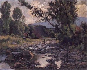 Paisaje Con Rio by Juan Baixas-Garrate