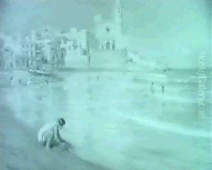Iglesias Y Playa De Sitges, Cataluna