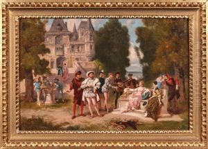 Scena Dworska Z Czasow Henryka Walezego by Ladislaus Bakalowicz