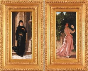 Dama W Ogrodzie (+ Dama W Kosciele; 2 Works) by Ladislaus Bakalowicz