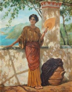 On The Balcony by Stephan Vladislavovich Bakalowicz