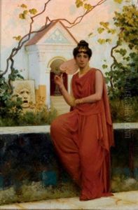 Seated Woman In A Red Dress Seated Woman In A Red Dress