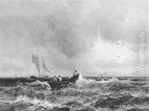 Fishermen Off The Coast by Charles Baker