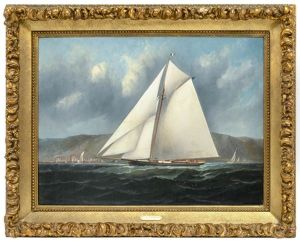 Sloop Yacht Below Hudson Highlands Sloop Yacht Below Hudson Highlands