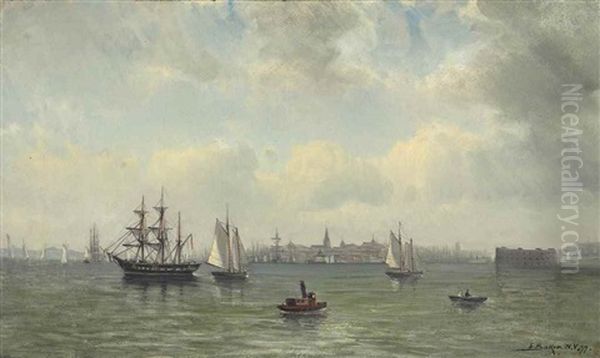 View Of New York Harbor, 1877 - view 1