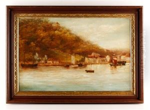 Autumn Harbor Scene Autumn Harbor Scene