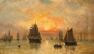 Sailing At Sunset by Elisha (Taylor) Baker