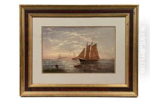 Schooner At Sunset Schooner At Sunset