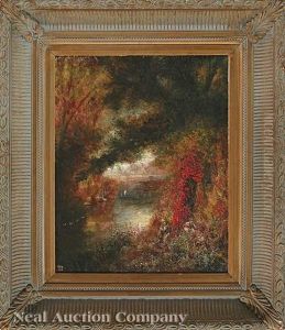 Swamp Scene In Autumn