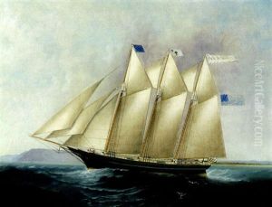The Schooner "bella Crowell" by Elisha (Taylor) Baker