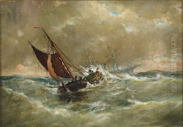 Ships In Heavy Seas - view 1