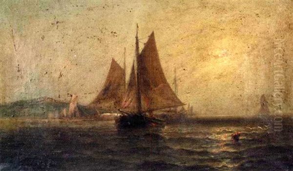 Sunset Off The Irish Coast - view 1