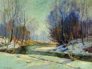 Winter Along The Whitewater River by George Herbert Baker