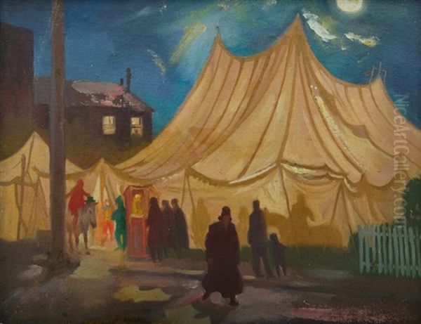Fairground At Night - view 1