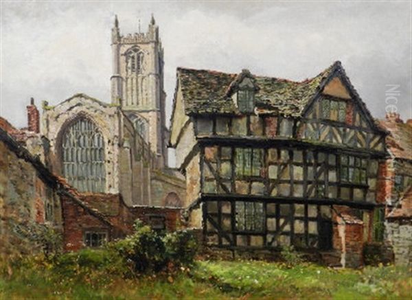 Ludlow Church And The Reader's House - view 1
