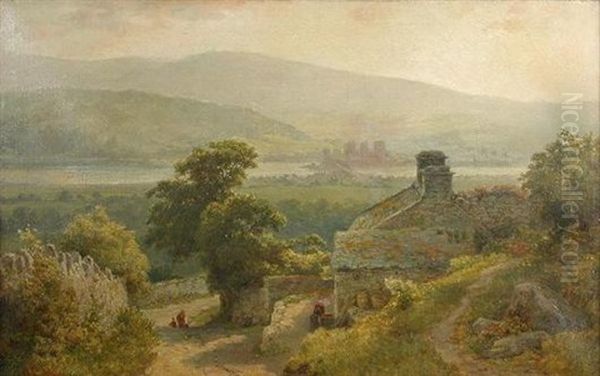 Conway Castle Seen From The Hills - view 1