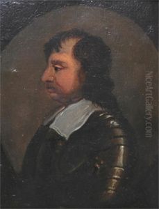 A 1/2 Length Portrait, Man In Armour by M. Adams