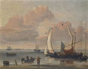 Shipping In Calm Waters by Ludolf Bakhuyzen the Elder