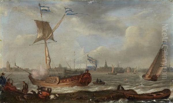 Ships In A Harbour - view 1